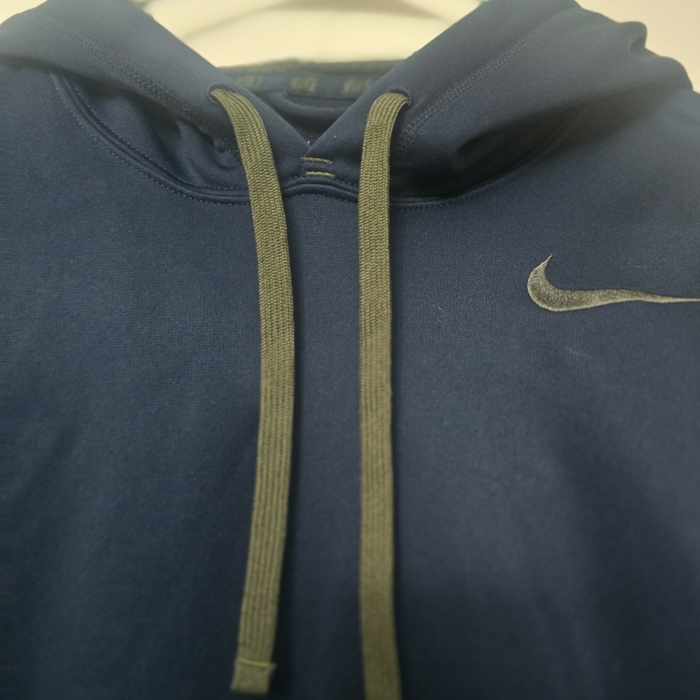 Nike Navy Hoodie with Drawstrings